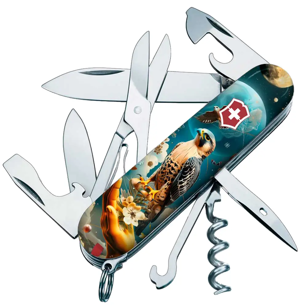 Ніж Victorinox Climber Ukraine. Сокіл-захисник