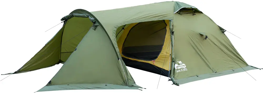 Палатка Tramp Cave 3 (V2) Зеленая