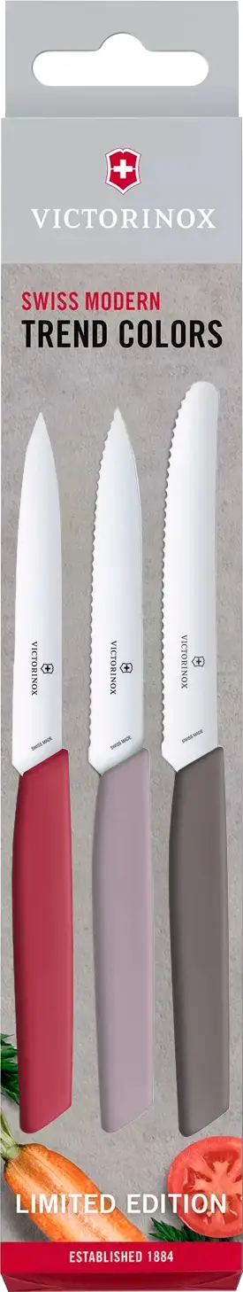 Набір ножів Victorinox Kitchen Limited Edition Swiss Modern Paring Set 6.9096.3L2 Flower