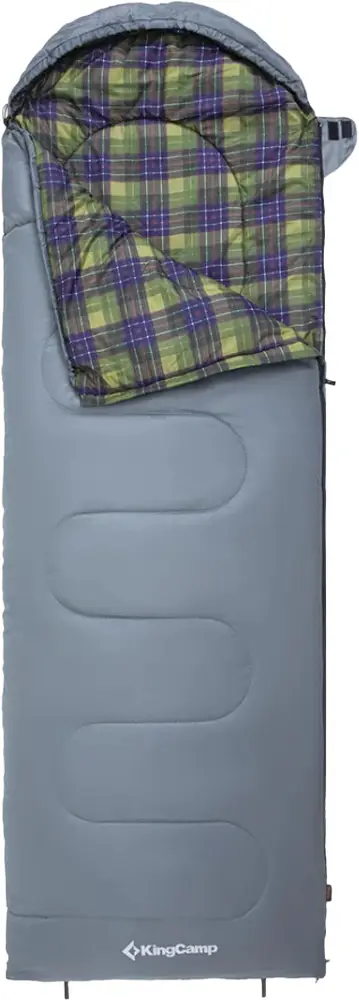 Спальний мішок KingCamp Sevan 250 Comf +12°C / Lim +7°C / Extr -3°C Grey