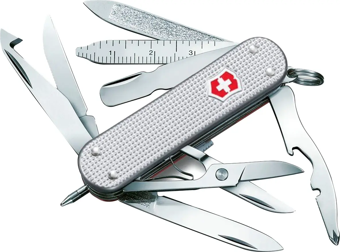 Ніж Victorinox Minichamp Alox 0.6381.26. Сірий