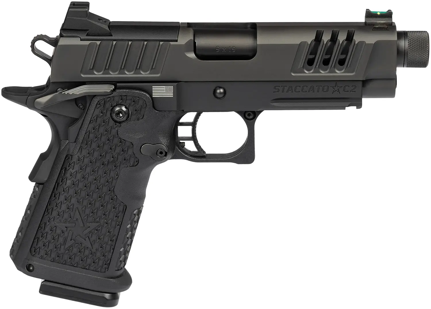 Пістолет спортивний Staccato 2011 C2 OR TB DLC X-Series кал. 9 мм (9х19)