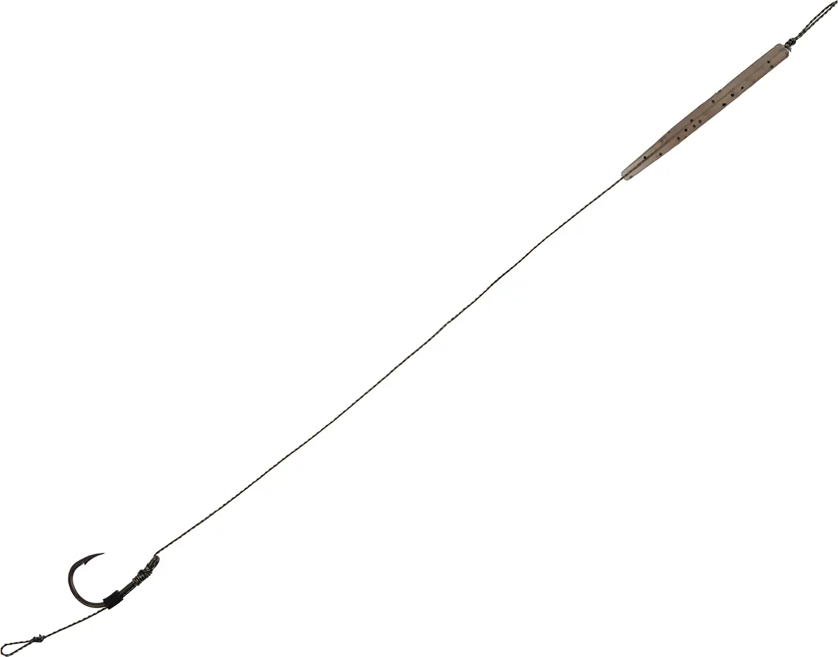 Поводок карповый OrbitalX Classic Hair Rig Wide Gape Camo #6 25lb 20cm (3шт/уп)