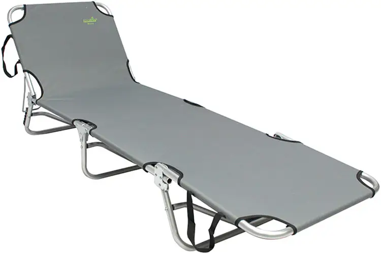 Розкладачка Norfin Espoo max120kg 190x58x25cm Сірий