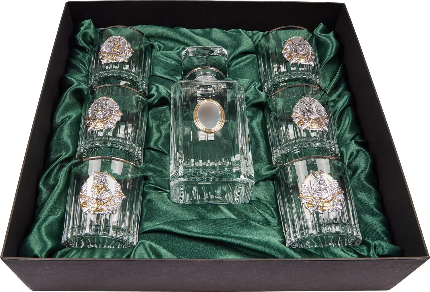 Подарочный набор стаканов Boss Crystal HUNTER графин + 6 бокалов