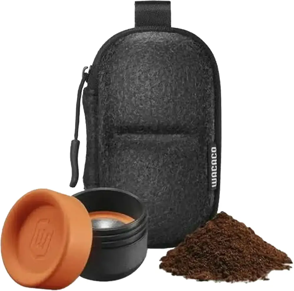 Два фільтри-кошики Wacaco в чохлі для портативної кавоварки Minipresso GR2