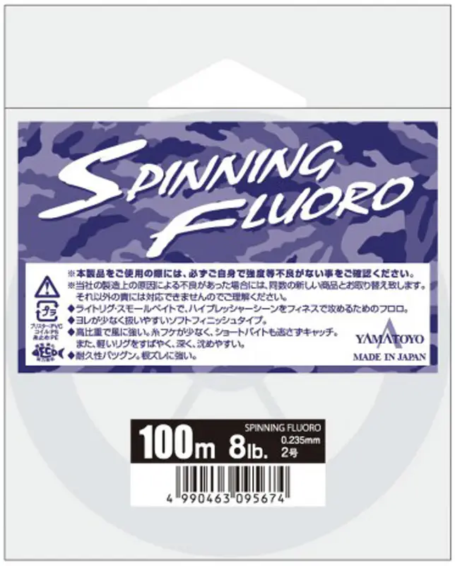Флюорокарбон Yamatoyo Spinning Fluoro 100m #1.2 5lb к:clear