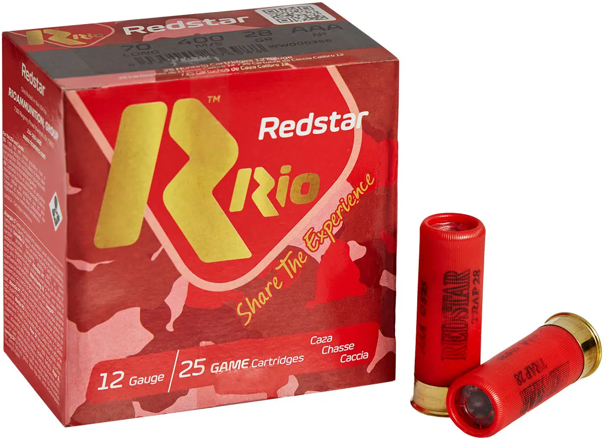 Патрон RIO T-10 REDSTAR 28 TT кал. 12/70 картечь 5.25 мм навеска 28 г