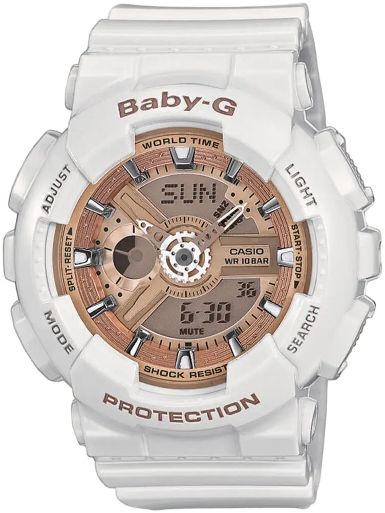 Годинник Casio BA-110-7A1ER Baby-G. Білий