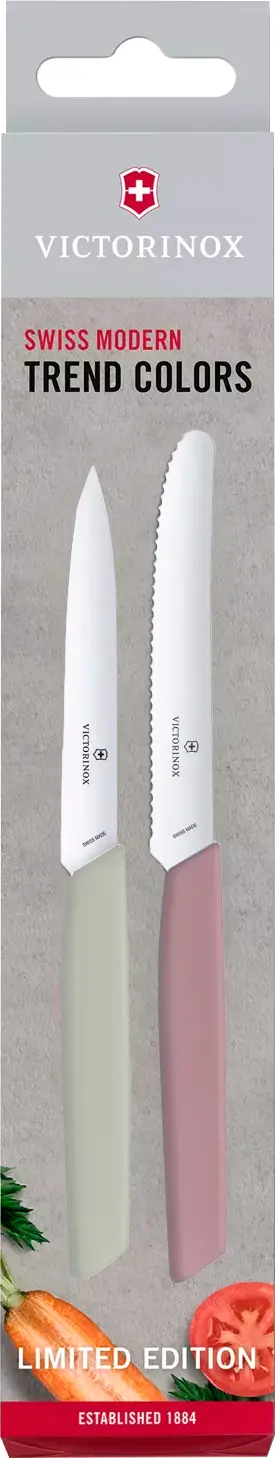 Набір ножів Victorinox Kitchen Limited Edition Swiss Modern Paring Set 6.9096.2L2 Blush