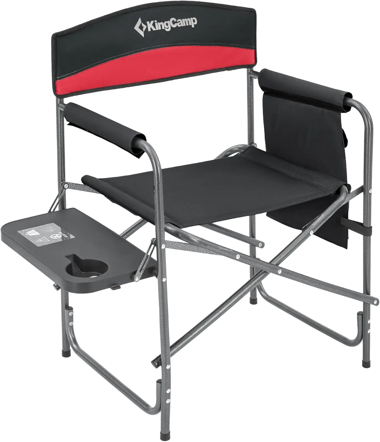 Стілець розкладаний KingCamp Folding Director Chair Black/Red