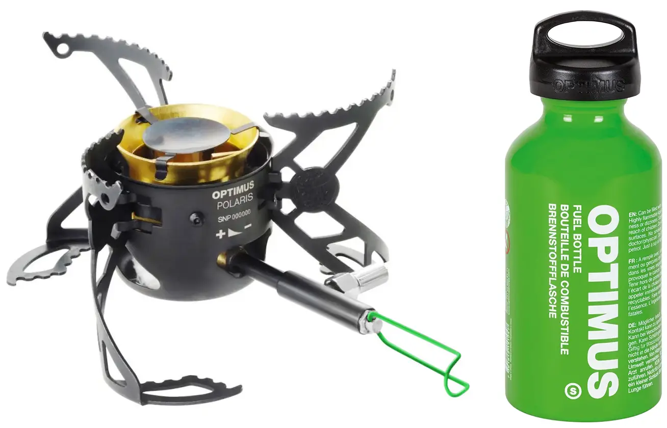 Пальник мультипаливна Optimus Polaris Optifuel + 0.4 L Fuel Bottle