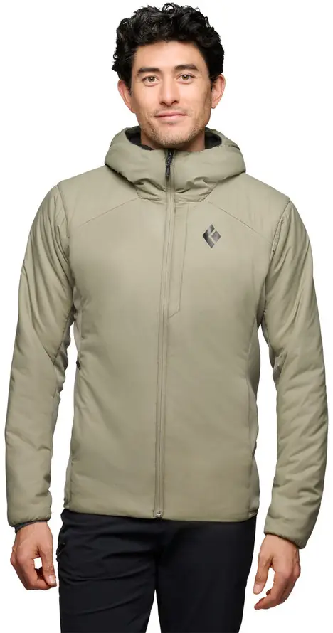 (取寄) ブラックダイヤモンド メンズ ファースト ライト ハイブリット フーデット ジャケット - メンズ  men First Light Hybrid Hooded Jacket - Men's Pine Smoke Куртка Black Diamond Men's First Light Hybrid Hoody M Pine Smoke