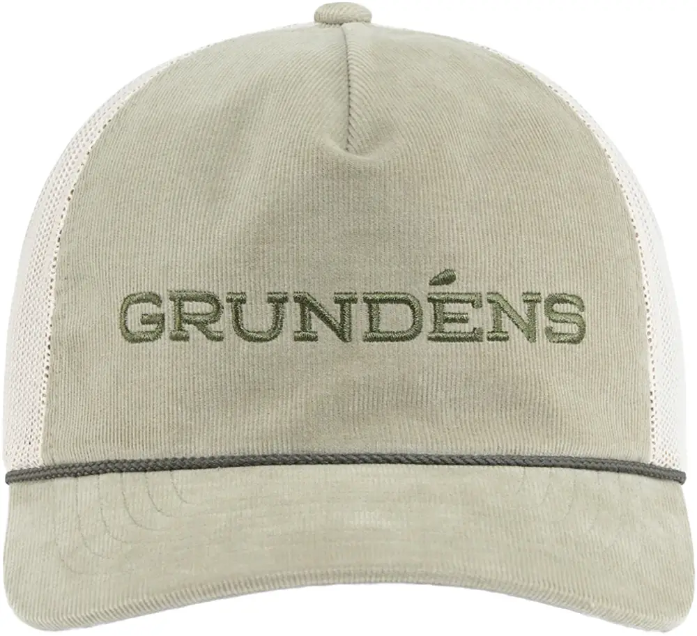 Кепка Grundens Cord Wordmark Trucker One size Light Olive