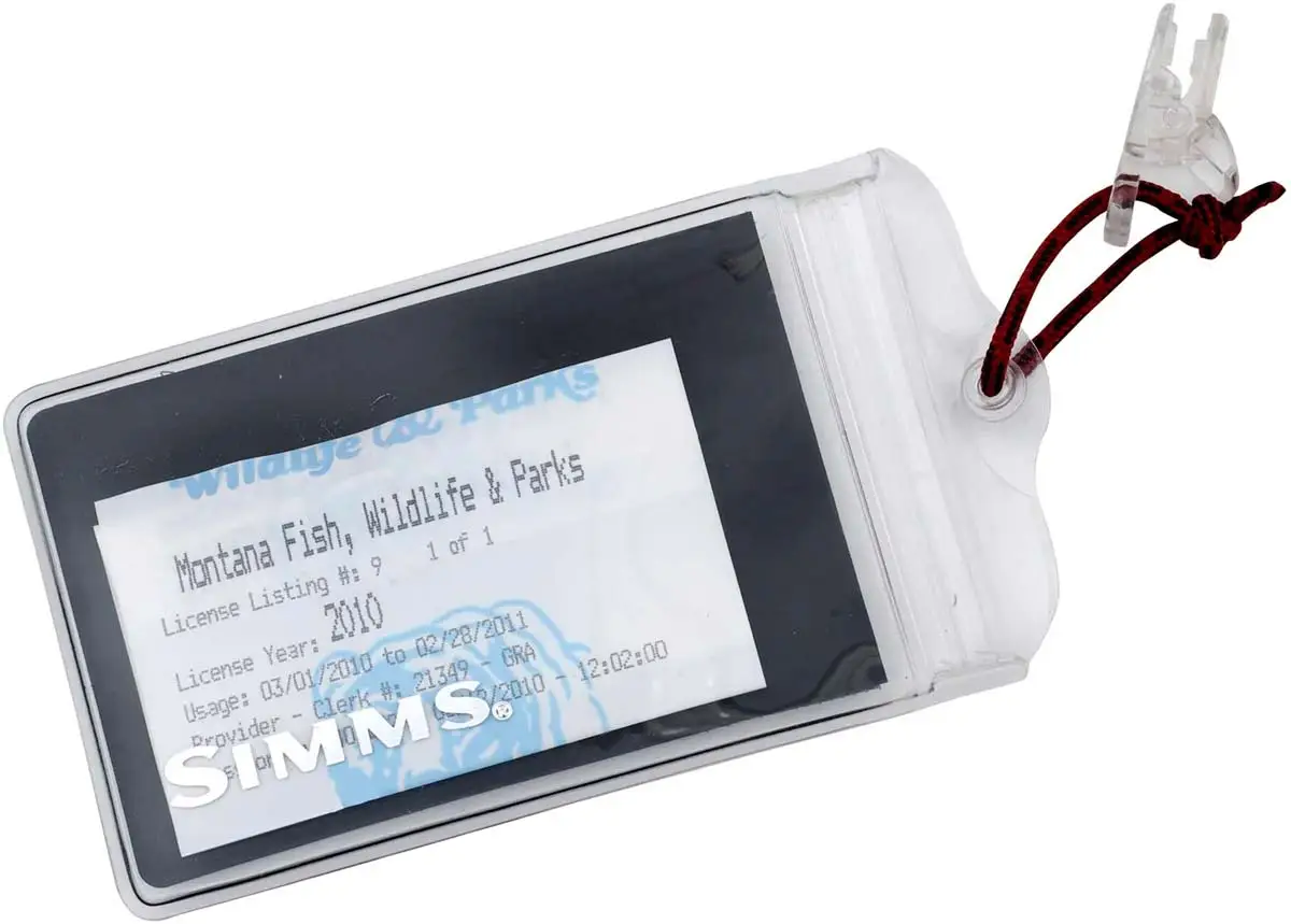 Гермочохол Simms Waterproof License Holder White