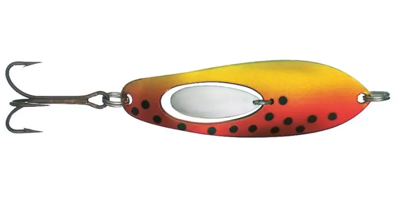 Блесна Kuusamo Taimen Super 75mm 17g YE/R-B