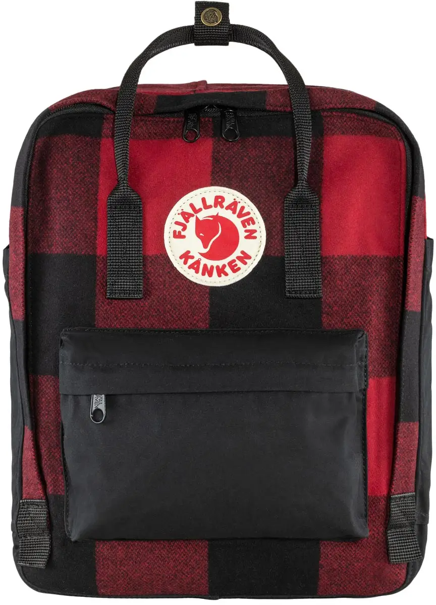 Рюкзак Fjallraven Kanken Re-Wool 16 Red/black