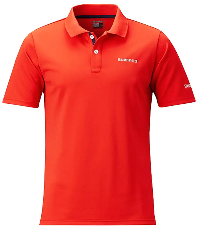 Футболка Shimano Polo Shirt M Red