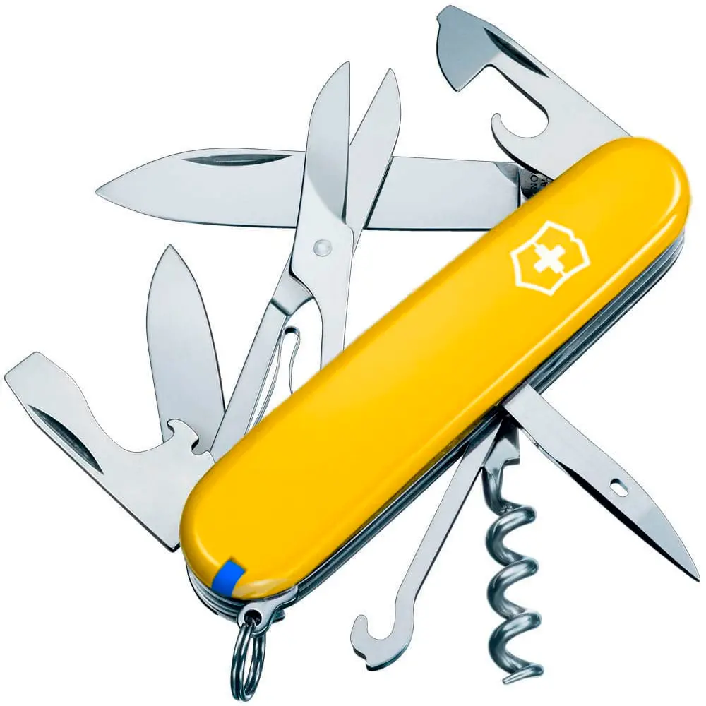 Ніж Victorinox Climber 1.3703.8. Жовтий