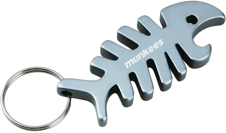 Брелок Munkees Fish Bone Grey
