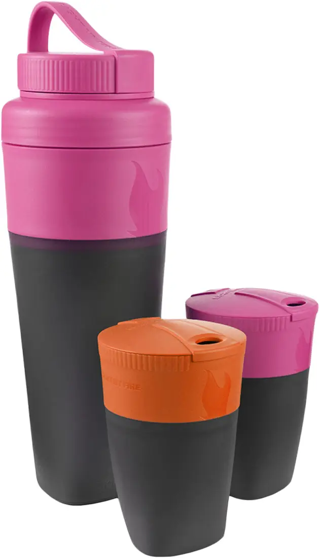Набір склянок Light my fire Pack-up-Drink Kit Fuchsia-orange