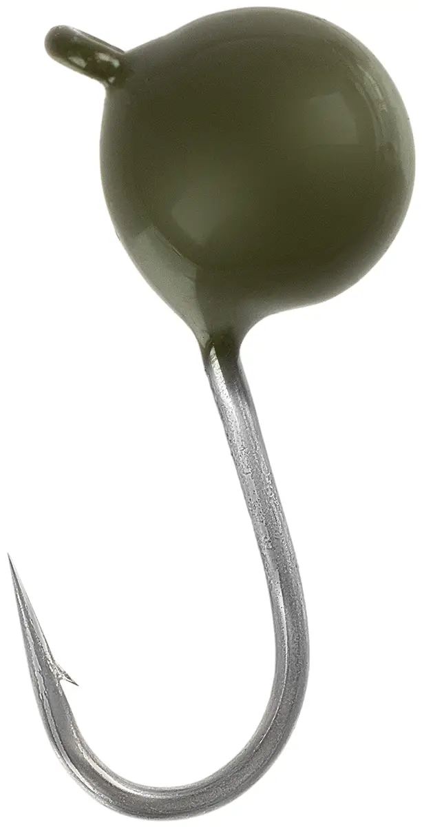 Мормишка вольфрамова Viking Fishing Round 0.19g 2.5mm Olive (1шт)