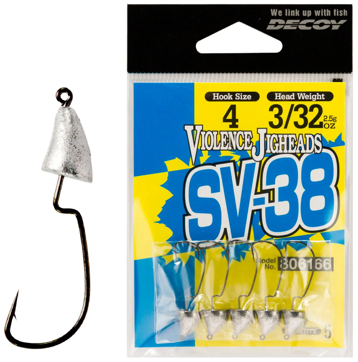 Джиг-голівка Decoy Violence Jighead SV-38 #3 3.5 g (5 шт/уп)