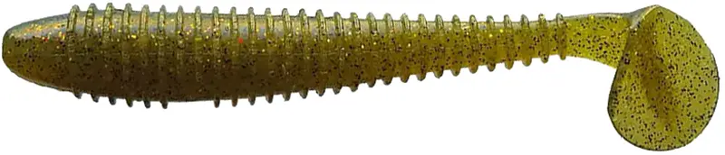 Силікон Crazy Fish Vibro Fat 4.7" #1 кальмар (5шт/уп)