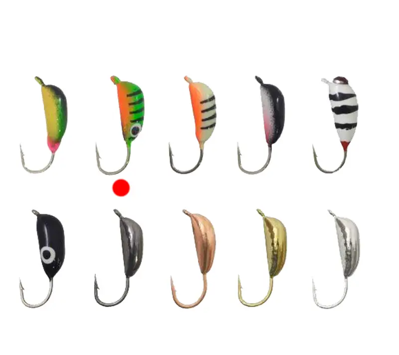 Мормышка вольфрамовая Fishing ROI Банан рижский с ушком и покраской 3.0mm 0.56g YN7