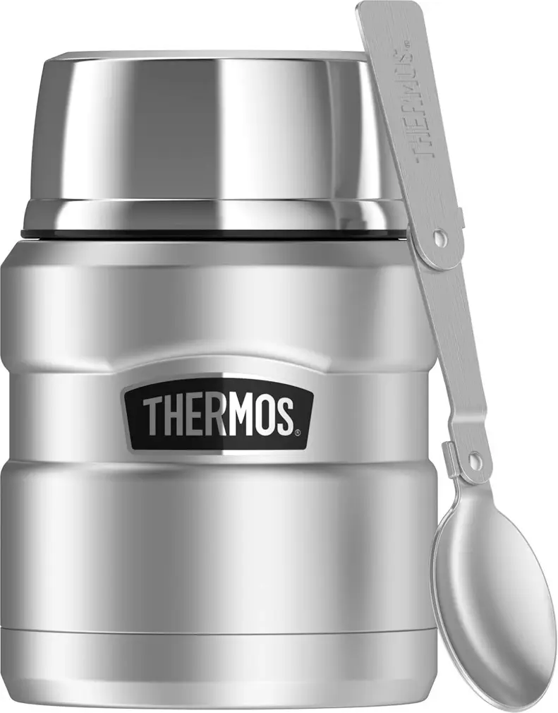 Харчовий термоконтейнер Thermos 470 з ложкою Silver