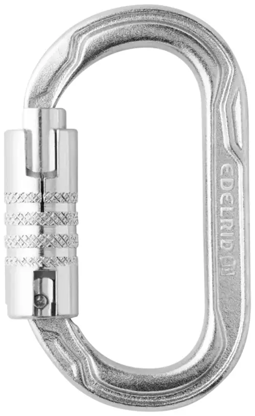 Карабин Edelrid Oval Power Steel Ansi Silver