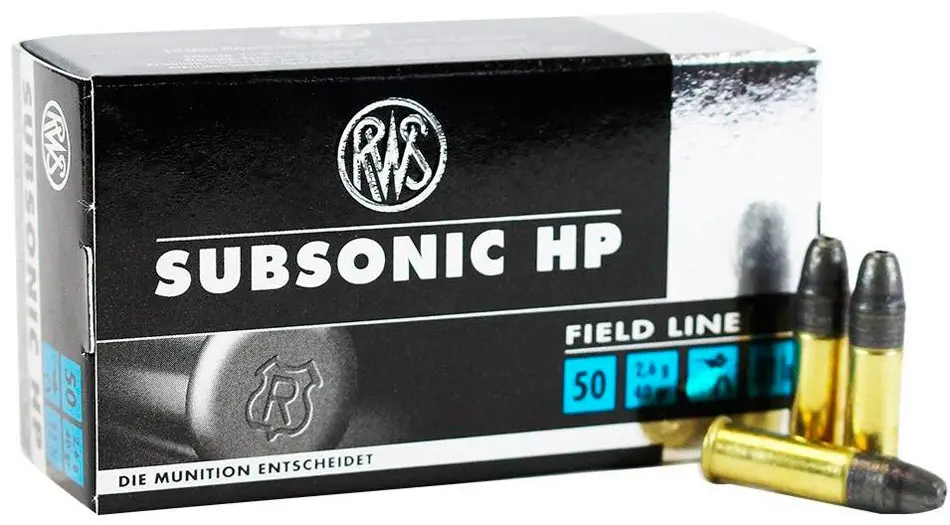 Патрон RWS Subsonic Field Line кал .22 LR куля LHP маса 40 гр (2.6 м)