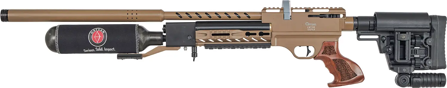 Гвинтівка пневматична Optima Factor Sniper S PCP 4,5 мм FDE