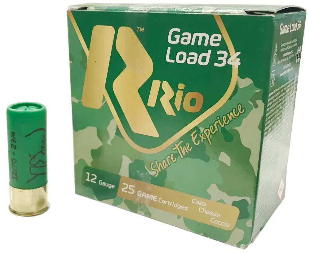 Патрон RIO GAME LOAD кал. 12/70 дробь №0 навеска 34 г