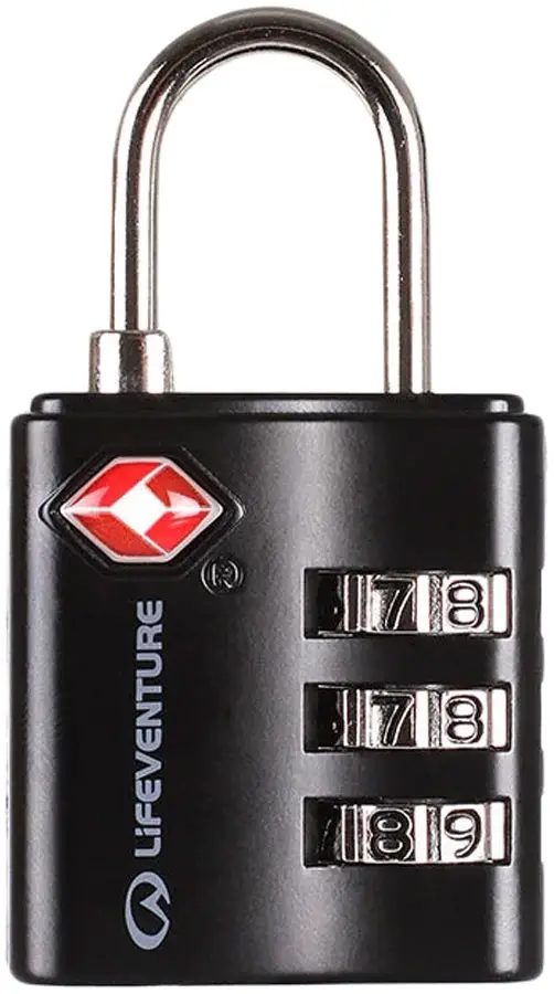 Замок багажный Lifeventure TSA Combi Lock Black