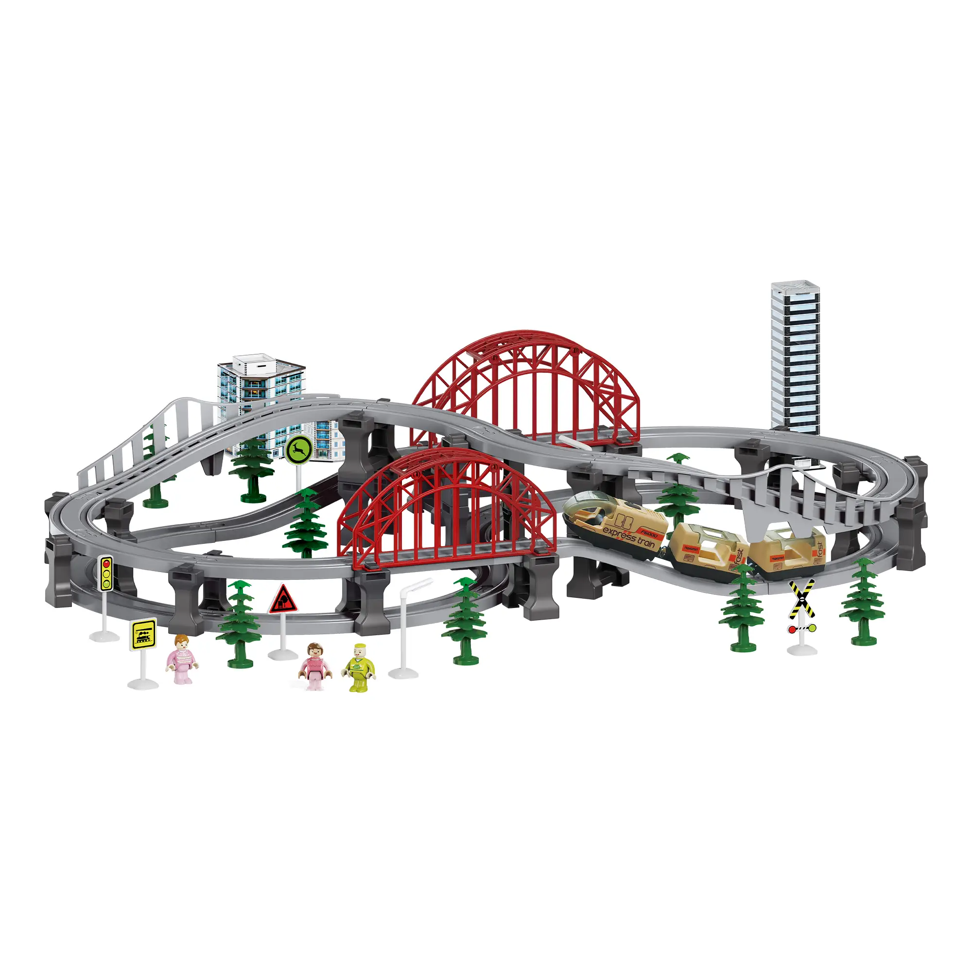 Игровой набор OTAMANKO Странствующий Экспресс 129 деталей Бежевый