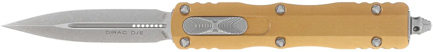 Ніж Microtech Dirac Double Edge Apocalyptic Tan