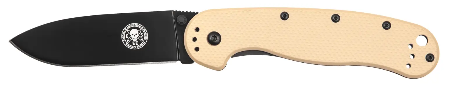 Нож Esee Knives Avispa Black Blade D2 Nylon Desert Tan