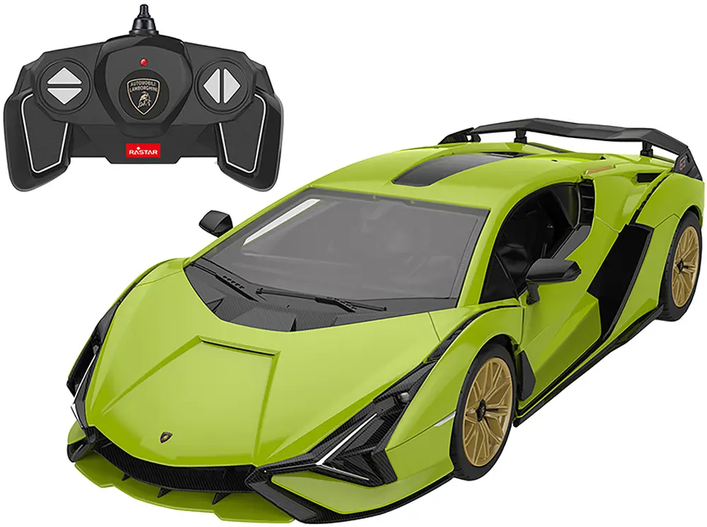 Машинка-конструктор Rastar Lamborghini Sian 1:18. Зелений