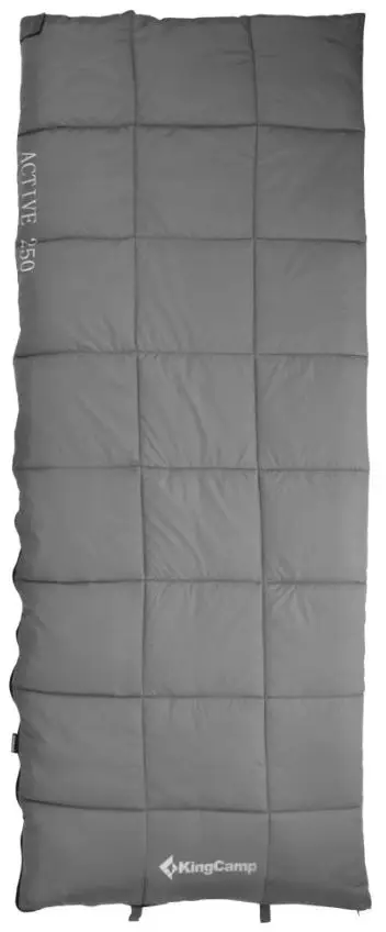 Спальний мішок KingCamp Active 250 L Comf +12°C / Lim +6°C / Extr -5 ° C Grey