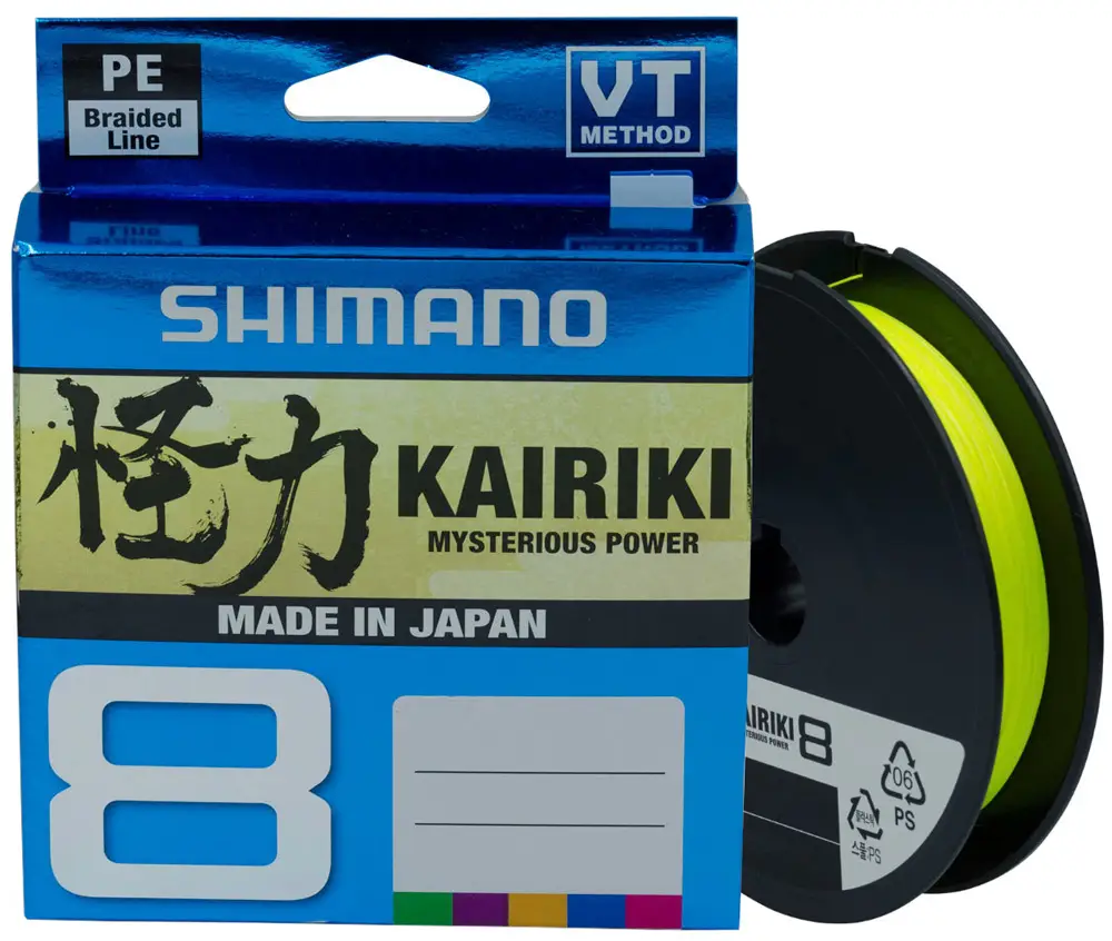 Шнур Shimano Kairiki 8 PE 300m (Yellow) 0.23mm 22.5kg
