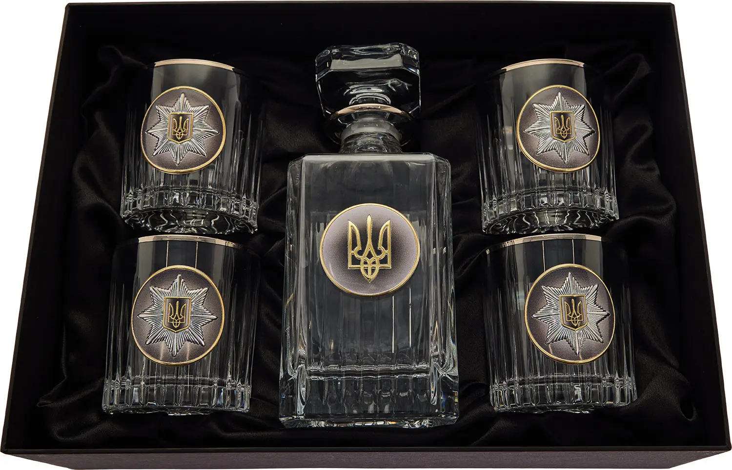 Подарочный набор Boss Crystal "Нацполіція України" графин