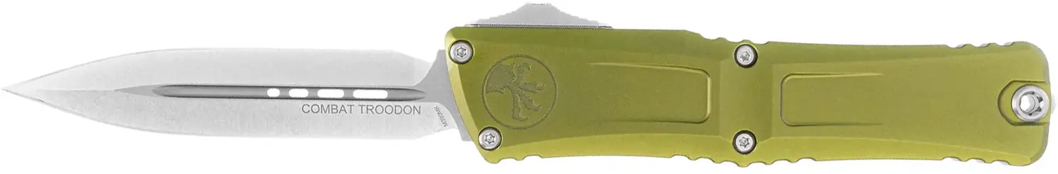 Ніж Microtech Combat Troodon Gen III Double Edge Stonewash OD Green
