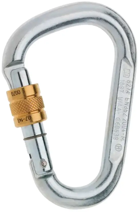 Карабин Edelrid Steel HMS Screw Silver