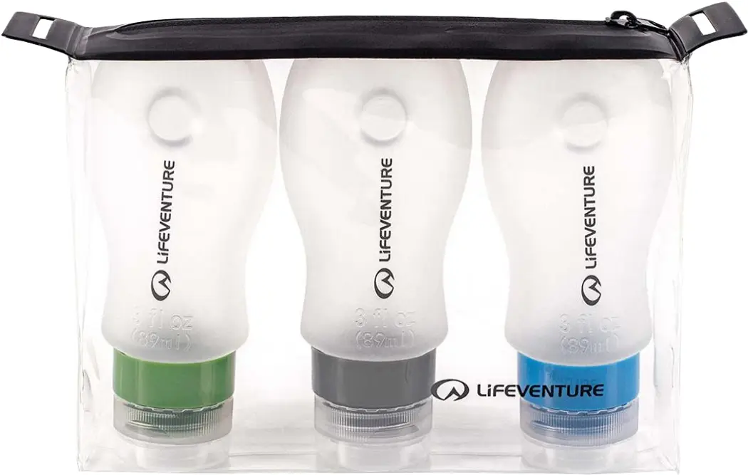 Косметичка Lifeventure Lifeventure набір Silicone Flight Bottle Set Transparent