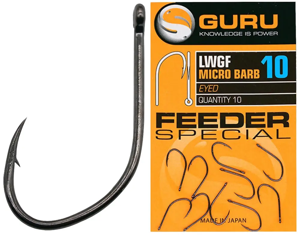 Крючок Guru LWG Feeder Special Eyed #10 (10 шт/уп)
