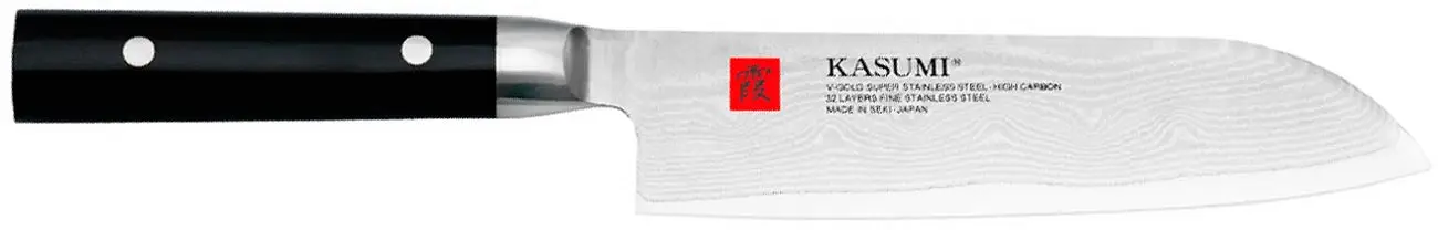 Ніж кухонний Kasumi Damascus Santoku 180 мм
