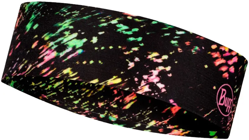 Повязка на голову Buff CoolNet UV Slim Headband Speckle Black