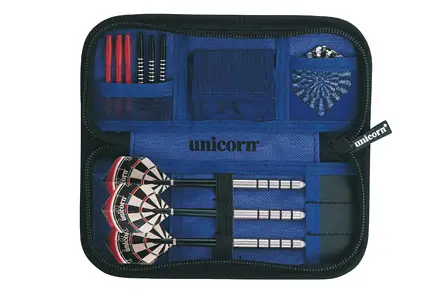 Чохол для дротиків Unicorn Midii Wallet ц:blk&sil/blue