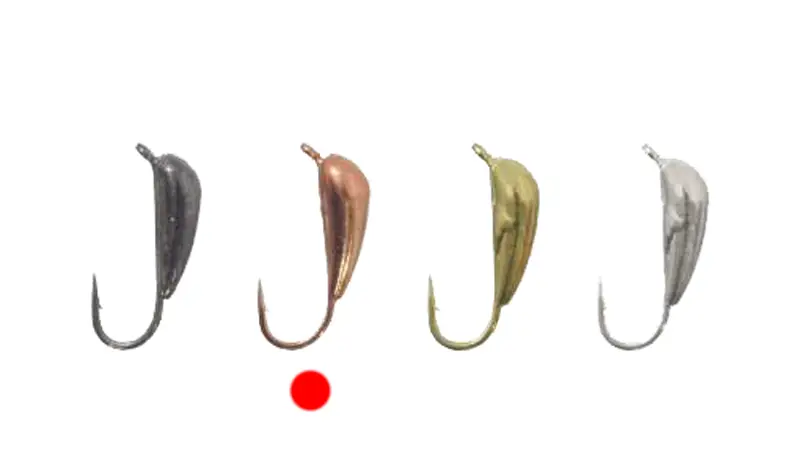 Мормышка вольфрамовая Fishing ROI Банан спортивный 2.5mm 0.41g ц:copper